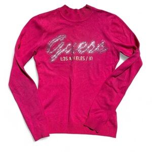 Guess Hot Pink Knit Top